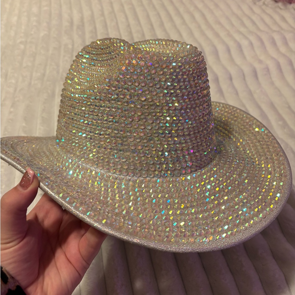 Iridescent Rhinestone Cowboy Hat